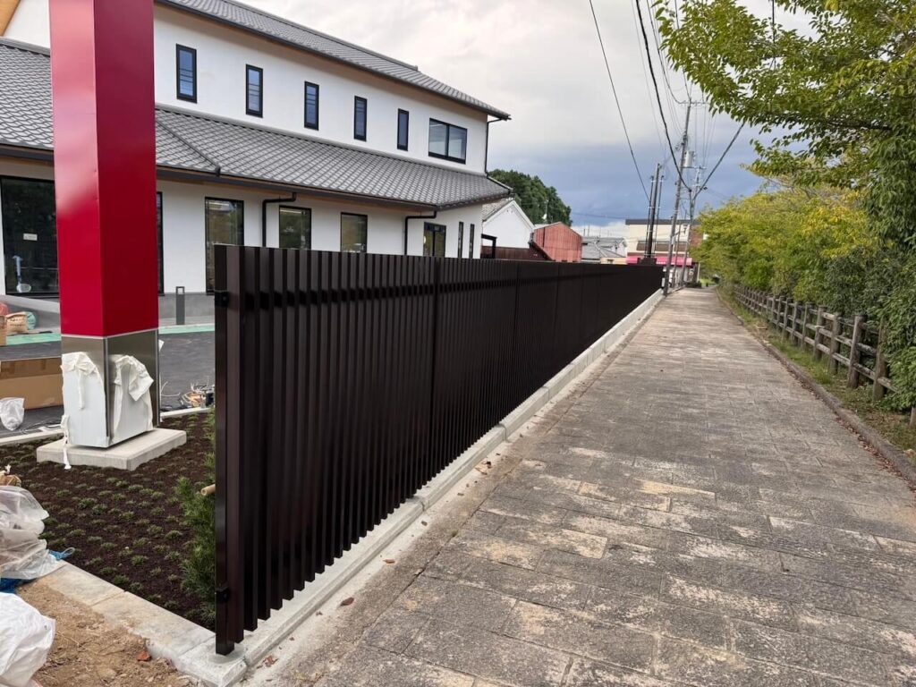 格子フェンス①