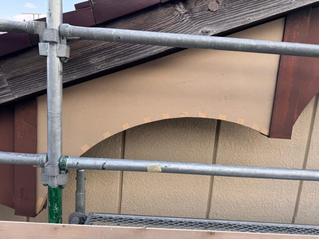 型紙による型取り