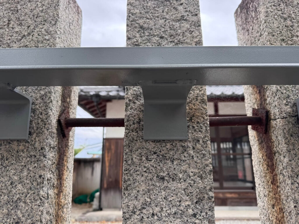 石棚への取り付け詳細①