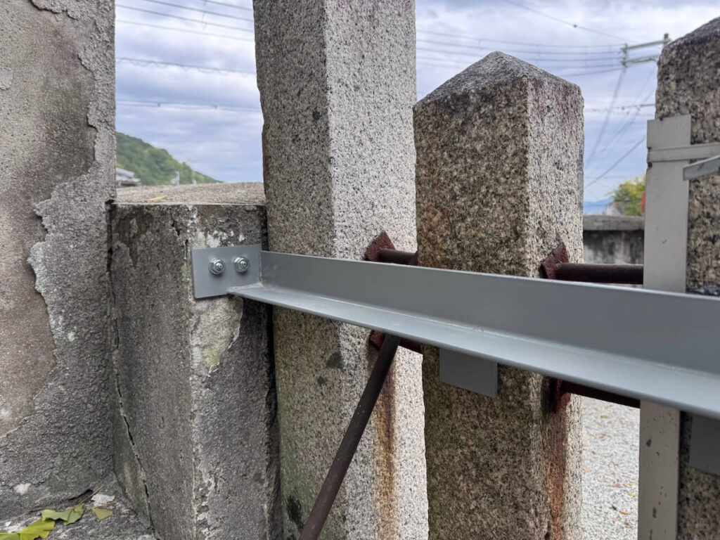 石棚への取り付け詳細②