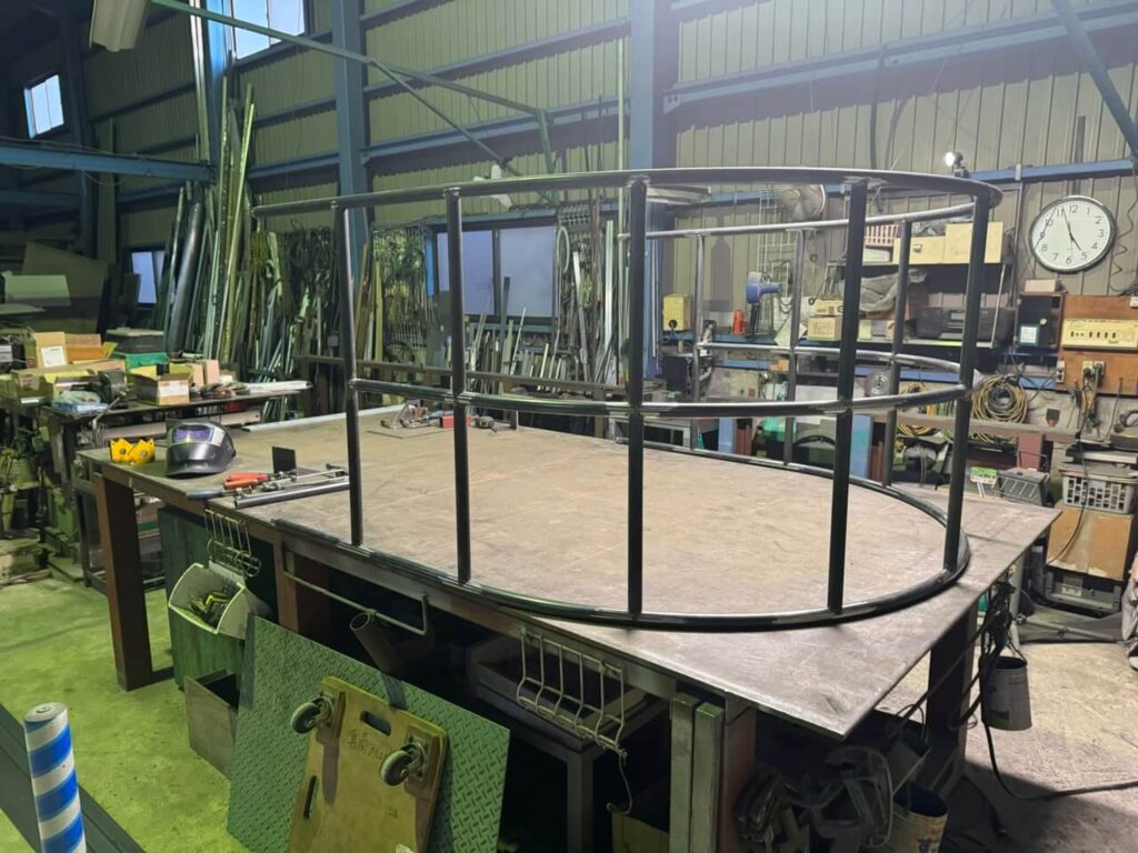 薔薇アーチの製作中③