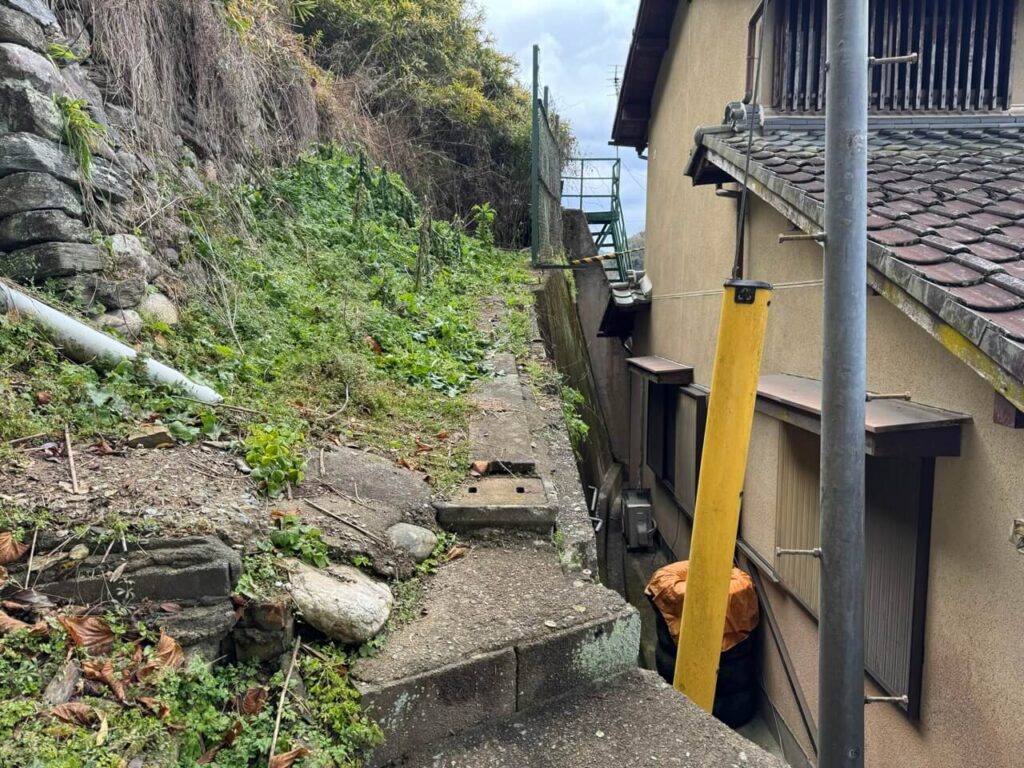 古いフェンスの撤去状況②