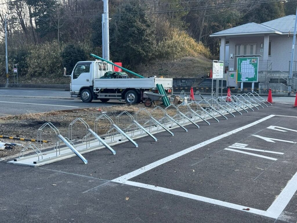 サイクルスタンドの設置①